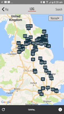 locations visited, Nottinghamshire, Manchester, Scotland