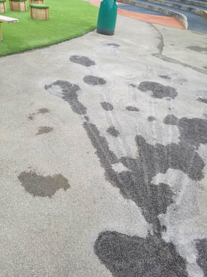 playground mark removal, high pressure water, school playground, playground marking removal